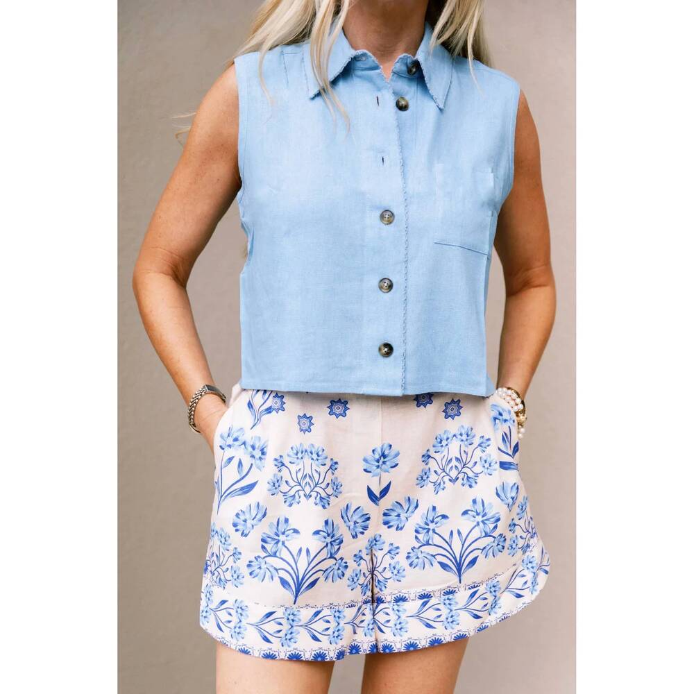 NEW LAROQUE amalfi sue short in blue